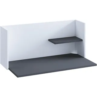 VCM Schreibtisch Holz Hänge Schreibtisch Wandschreibtisch Schwarz / Weiß
