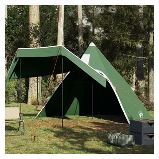 vidaXL Tipi-Campingzelt 5 Personen Grün