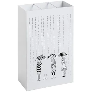 Haku-Möbel Schirmständer 30 x 16 x 48 cm weiß