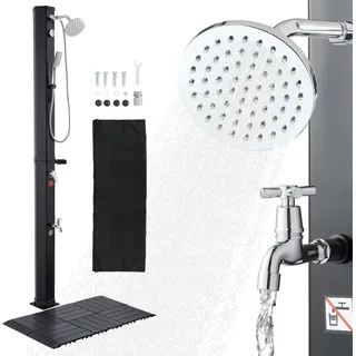 Vevor Solardusche schwarz 40 l 2290 mm