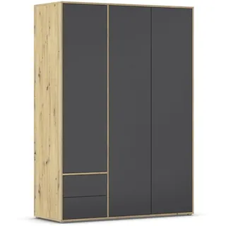 Rauch Drehtürenschrank Nabila 140 x 194 x 53 cm Grau