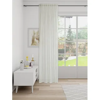 Gardine transparent | floral Blumen | modern dekorativ weiß