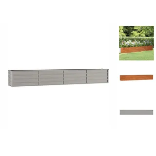 vidaXL Hochbeet Rostig 320 x 40 x 45 cm Cortenstahl