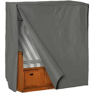 Tectake Schutzhülle für Strandkorb 120 x 80 x 145 cm Grau