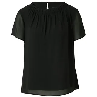s.Oliver Luftige Chiffon-Bluse mit gesteppter Raffung