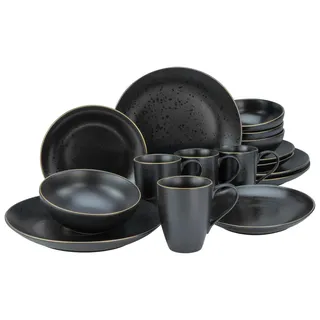 CreaTable Industrial Kombiservice 16-tlg. schwarz/gold
