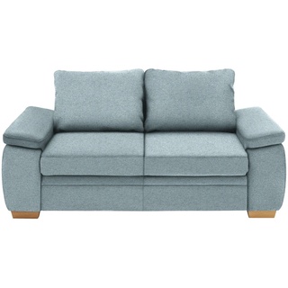 Beldomo Style Schlafsofa , Türkis , Textil , Eiche , 196x90x100 cm , Goldenes M , Typenauswahl, Stoffauswahl, Rücken echt , Wohnzimmer, Sofas & Couches, Schlafsofas, Sonstige Schlafsofas