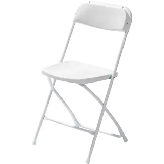 Essentials Budget Klappstuhl 43 x 45 x 80 cm weiß
