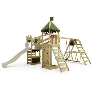 FATMOOSE Spielturm Ritterburg RiverRun Salbeigrün