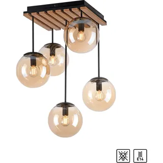 OTTO home Evinnia 5 Ø 16 cm gelb Holz Glas