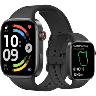 Xiaomi Redmi Watch 6 BT 40 mm Aluminiumgehäuse Schwarz Sportarmband Schwarz L