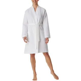 Schiesser Damen Bademantel, Modern, Weiss, 178411, M
