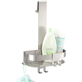 eluno Duschablage für Glasduschwand, Edelstahl , Edelstahlfarben , Metall , 23x67.5x10.5 cm , Badezimmer, Baden & Duschen, Duschregale & Duschablagen