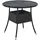 Yoro Polyrattan Gartentisch rund Ø 80 cm Schwarz