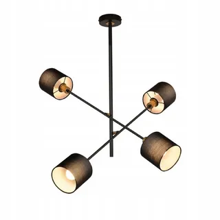 ZMH Pendelleuchte Benedict 68/68/85 cm , Schwarz , Metall , E14 , 68x85x68 cm , Lampen & Leuchten, Innenbeleuchtung, Hängeleuchten, Pendelleuchten