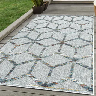 Outdoor Teppich die Küche Balkon Terrasse Garten Picknick Größe: 80 x 250 cm , Farbe : Multicolor-1 - Bunt
