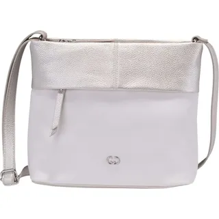 GERRY WEBER Schultertasche Umhängetasche Keep In Mind Shoulder Bag MHZ Metallic Cold weiß - Weiß