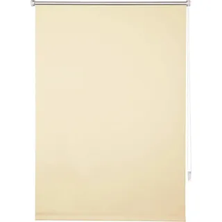 Verdunkelungsrollo - Thermo Kettenzug - Ohne Bohren - Sichtschutz Sonnenschutz - 100% Polyester Mit Silberrückseite - 81x183 cm - Beige