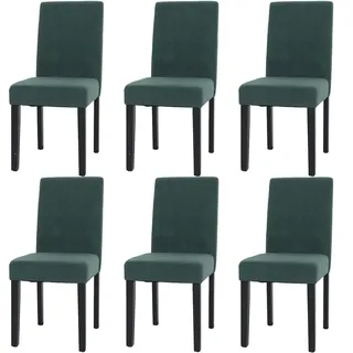 Mendler Esszimmerstuhl Littau Cord grün 6er Set