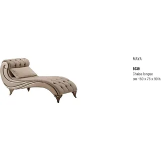 Luxus Chaise Lounge Komfort  Chaise Lounge Relax Chaise Lounge Chaiselongue - Beige