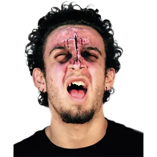 Ghoulish Productions – Fake-Wundapplikation, Linienapplikationen, widerstandsfähiges Latexkostüm, handbemalt, Halloween, Karnevalsumzug, Kostümparty.