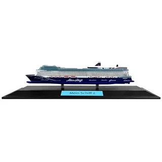 TUI Cruises Schiffsmodell Neue Mein Schiff 2, Blau/Weiß, 295 x 95 x 10 mm