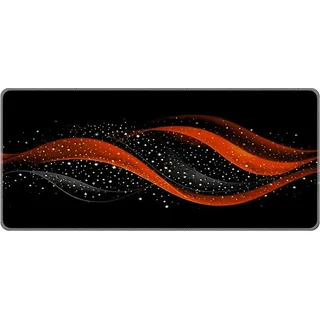 INF Großes schwarzes Naturkautschuk-Mauspad 300x600mm Gaming Schreibtischunterlage