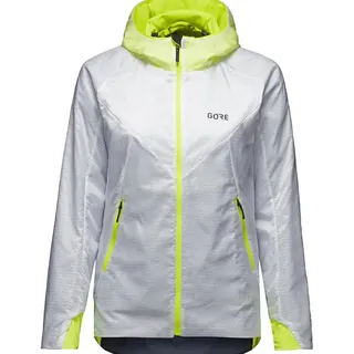 Gore Wear GOREWEAR R5 Damen GORE-TEX INFINIUMTM Isolierte Jacke, White/Neon Yellow, 36