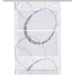 Home fashion Magnetrollo Querstreifen Digitaldruck Vitus 100 x 100 cm grau