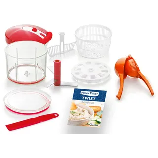 Genius "Nicer Dicer Twist", + Zitruspresse, 2 einstellbare Geschwindigkeitsstufen,