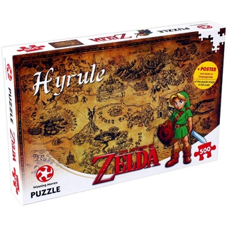 Winning Moves 29490 Legend of Zelda Hyrule Field 500 Stück, 500pzs