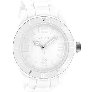 Oozoo Herren-Armbanduhr XL Analog Silikon C4341 total White