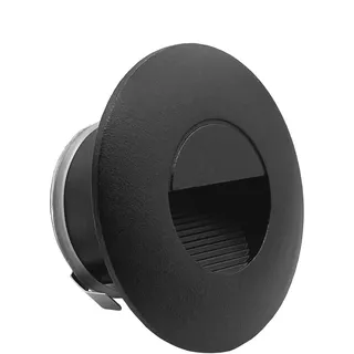 LIGHTWORLD24 LED Treppen-leuchte Wand-einbauleuchte Einbaustrahler Stufen-beleuchtung außen innen Wandleuchte Licht IP65 230V 2W 180LM Schwarz 1er SET