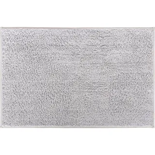 Grund Badteppich , Grau , Textil , Uni , rechteckig , 60x90 cm , Oeko-Tex® Standard 100 , für Fußbodenheizung geeignet, rutschfest , Heimtextilien, Badtextilien, Badematten