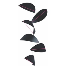 Flensted Mobiles 150s Kites, Black Mobile, schwarz/pink, 80x38cm