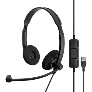 epos Sennheiser EPOS Impact SC 60 USB ML beidseitiges UC-Headset mit In-Line Call Control Zertifiziert für Skype for Business, 9734329000