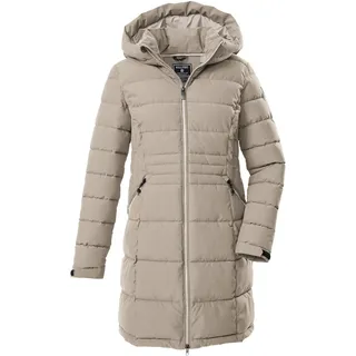 KILLTEC Damen Steppparka/Funktionsparka mit Kapuze KOW 11 WMN QLTD PRK, hell taupe, 38