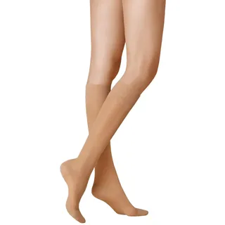 KUNERT Damen Kniestrümpfe Fly&Care® 40 extra fein 40 den tan 35/38