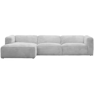 Stylife Ecksofa , Grau , Textil , Ottomane links, Eckteil , 332x163 cm , Stoffauswahl, Armteil links, Armteil rechts , Wohnzimmer, Sofas & Couches, Wohnlandschaften, Ecksofas
