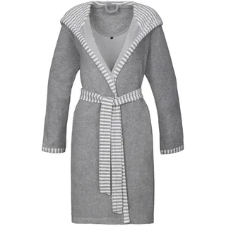 Vossen Bademantel , Grau , Textil , Gr. Xs , female , Oeko-Tex® Standard 100 , Taschen, angenehm warm, hochwertige Qualität, modische Optik , Heimtextilien, Badtextilien, Bademäntel, Bademäntel Damen