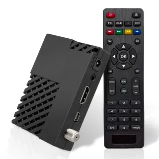 HD-Line DVB-S2 Mini Satelliten Receiver - Einsatzbereite aktuelle Kanäle, Full HD 1080p, HDMI/AV/USB/RS232, IR-EX Unterstützung, Plug & Play, Energiesparend, Hochleistungsfähiger TV Sat Receiver