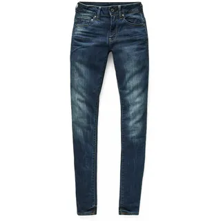 G-Star Midge Zip Mid Waist Skinny Jeans - Dark Aged - 25 - 34