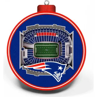 NFL New England Patriots Baumschmuck 3-D Stadion Anhänger Ornament Weihnachtsbaum - Bunt