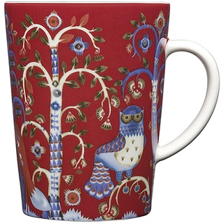 Iittala 1012483 Taika Tasse 0,4L, rot, Porzellan