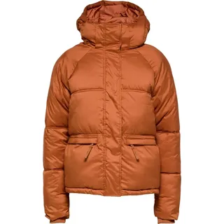 SELECTED FEMME Kurze Puffer Jacke Wattierter Stepp Blouson mit Kapuze SLFDANA Größe: 40 - Braun