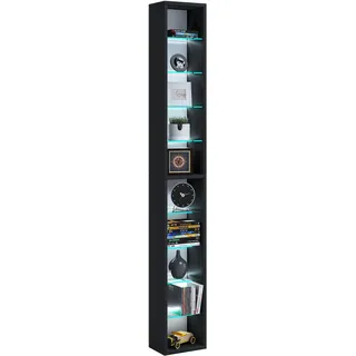 VCM Standregal Rasato XL 21 cm Schwarz