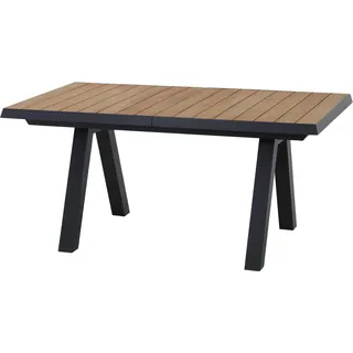 Siena Garden Gartentisch Tirana Rechteckig ausziehbar Holz Teak 90 cm x 160 cm