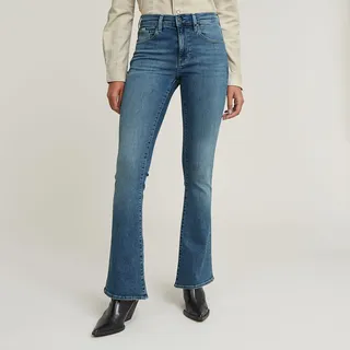 G-Star 3301 Flare Jeans - faded icy Blue - 33, - 30,
