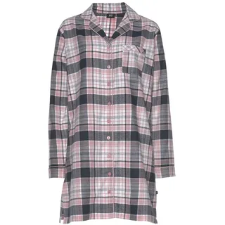 H.I.S. H.I.S Damen Nachthemd rosa-kariert Gr.34