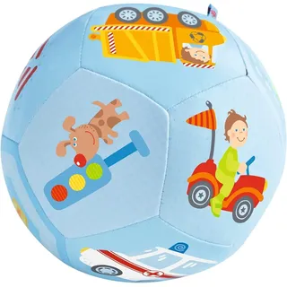 HABA 1302482001 - Babyball Fahrzeug-Welt 14 cm